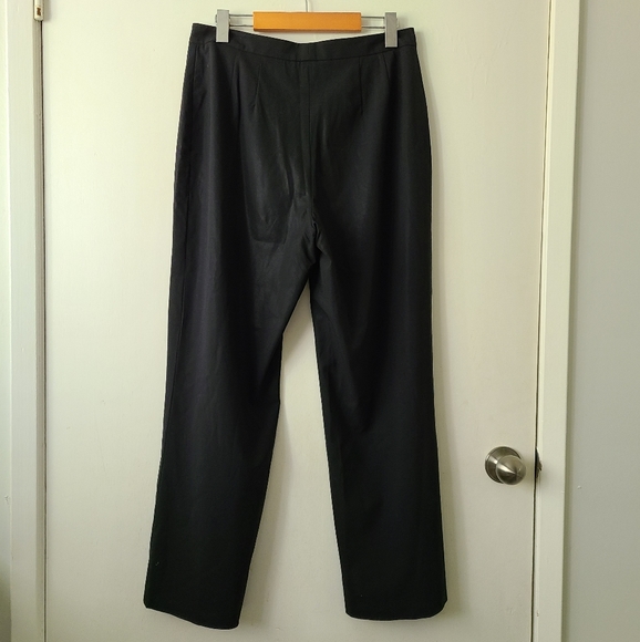 ST JOHN COLLECTION Vintage Wool Blend Black Pants - Picture 4 of 7